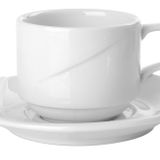 Porland Fourline Beyaz 177 cc Tabaklı Çay Fincanı
