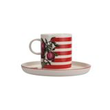 Porland Funky Desen 6 200 cc Tabaklı Çay Fincanı