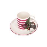 Porland Funky Desen2 Tabaklı 200 cc 6 Adet Çay Fincanı
