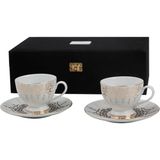 Porland Gold 2 Kişilik Çay Fincan Takımı 200CC - 001-Renkli