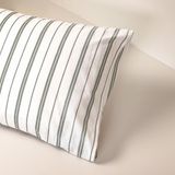 Porland Groove Pamuk Ranforce 50x70 cm Yeşil 2'li Yastık Kılıfı