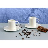 Porland Halo Bone Porcelain 4 Parça Kahve Takımı