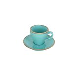Porland Heritage Standard Seasons Turkuaz Tabaklı 70 cc 12 Adet Kahve Fincanı