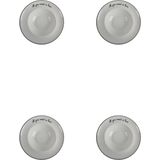 Porland Hope Çukur Tabak 26 cm 4'lü Set Sır Üstü Desenli Yüksek Sıcaklık Dayanıklı