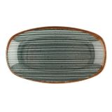 Porland Hypnosis Gri 34 cm Kayık Tabak