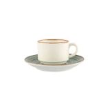 Porland Hypnosis Yeşil Tabaklı Kahve Fincanı 85cc 12 Adet