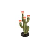 Porland Kaktüs 4 Kollu Şamdan 39cm