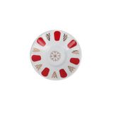 Porland Kırmızı Yaldız Ergonomik 11 cm Çay Tabağı