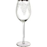 Porland Lace Kırmızı 410 cc Şarap Bardağı