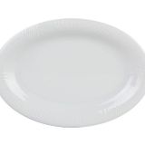Porland Lara Beyaz 24 cm Kayık Tabak