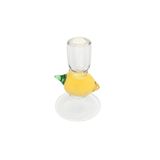 Porland Limon Cam Şamdan 16cm