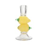 Porland Limon Cam Şamdan 21cm