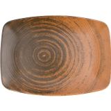 Porland Lykke Kahverengi 27 cm 6 Adet Kayık Tabak