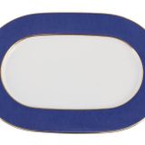 Porland Madeleine Lacivert 34 cm Kayık Tabak