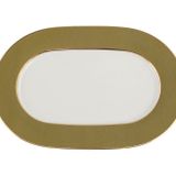 Porland Madeleine Yeşil 27 cm Kayık Tabak