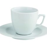 Porland Mina 190 cc Beyaz Tabaklı Çay Fincanı