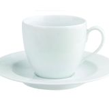 Porland Mirage 190 cc Beyaz Tabaklı Çay Fincanı