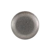 Porland Moire 17 cm Gri Düz Tabak