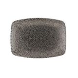 Porland Moire 27 cm Gri Kayık Tabak