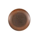 Porland Moire Kahverengi 17 cm 6 Adet Düz Tabak