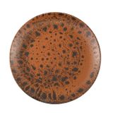 Porland Moire Kahverengi 31 cm 6 Adet Düz Tabak