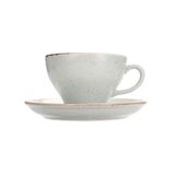 Porland More Grace Seasons Gri 365 cc 6 Adet Tabaklı Çay Fincanı