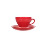Porland More Grace Seasons Kırmızı Tabaklı 365 cc Çay Fincanı