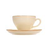 Porland More Grace Seasons Sarı 365 cc Tabaklı Çay Fincanı