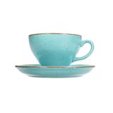 Porland More Grace Seasons Turkuaz 365 cc Tabaklı Çay Fincanı