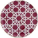 Porland Morocco D5 Fuşya 24 cm 6 Adet Düz Tabak