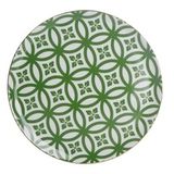 Porland Morocco Desen 1 Yeşil 28 cm Porselen Düz Tabak