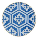 Porland Morocco Desen 2 Mavi 17 cm Düz Tabak
