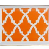 Porland Morocco Desen 3 Turuncu 18x13 cm Porselen Kahvaltı Tabağı