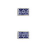 Porland Morocco Desen 7 Mor 18x13 cm Porselen Kahvaltı Tabağı