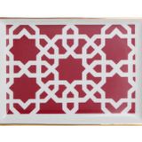Porland Morocco Desen5 Fuşya 18 cm 2 Adet Kahvaltı Tabağı