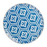 Porland Morocco Mavi Desen 2 28 cm Porselen Düz Tabak