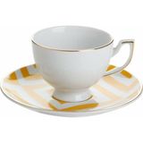 Porland Morocco Tabak + Çay Fincanı Desen4 Sarı 170cc