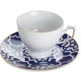 Porland Morocco Tabak + Çay Fincanı Desen7 Mor 170cc