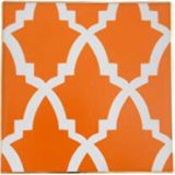 Porland Morocco Turuncu Desen 3 10x10 cm Bardak Altlığı