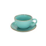 Porland New Standard Seasons Turkuaz Tabaklı 300 cc 6 Adet Çay Fincanı