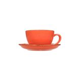 Porland New Standard Seasons Turuncu 200 cc Tabaklı Çay Fincanı