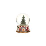 Porland Noel Baba&Küçük Kız Müzikli Kar Küresi 11x15cm