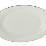 Porland Oasis 27 cm Altın Yaldız Kayık Tabak
