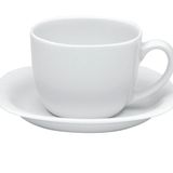 Porland Paloma Beyaz 210 cc Tabaklı Çay Fincanı