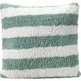 Porland Pop Stripe Mint 45x45 cm Dokuma Yastık