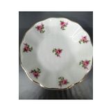Porland Porselen 12'li Pembe Çiçek Çay Tabak 11 Cm(12ADET)