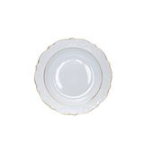 Porland Porselen 2 Yaldızlı 19 cm 6'lı Yemek Tabağı