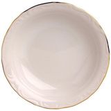 Porland Porselen Altın Yaldız 17 cm Çukur Tabak