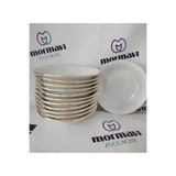 Porland PORSELEN ALTINYALDIZ 12 ADET 14 CM(KÜÇÜK) KAHVALTILIK,REÇELLİK,ÇEREZLİK ÇUKUR TABAK