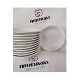 Porland Porselen Anadolu Beyazı 12 Adet 14 cm (Küçük) Kahvaltılık,reçellik,çerezlik Çukur Tabak